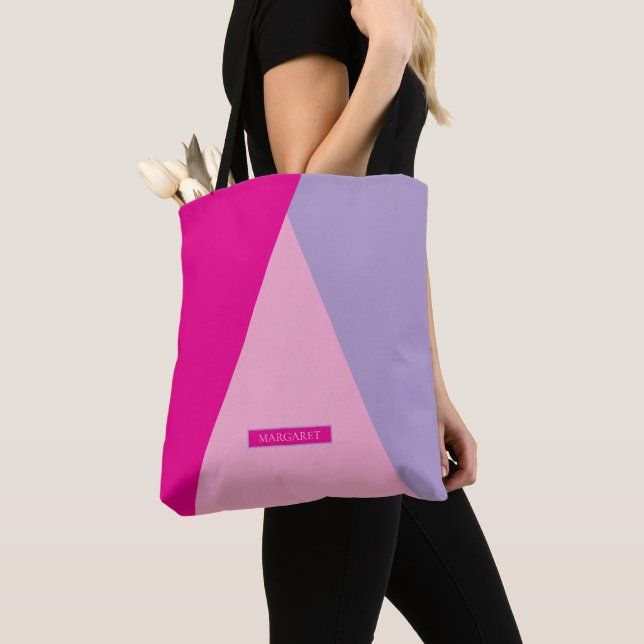Färgrik Modern Minimalistisk trendig tote-handväsk Tygkasse (Närbild)