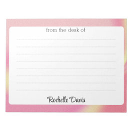 Färgrik Modern Trendig Gradient Från skrivbordet h Anteckningsblock