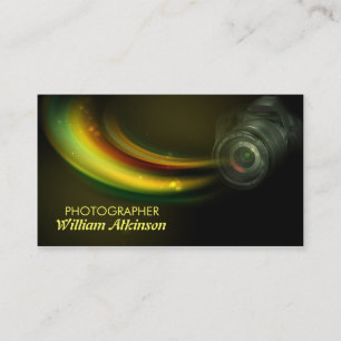 färgrik modern visitkort för fotograf