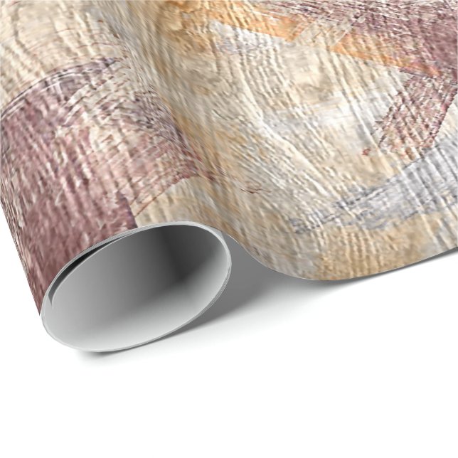 Färgrik modern Wood kornbakgrund #29 Presentpapper (Rullad Hörn)