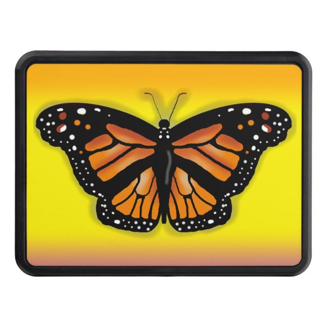 FÄRGRIK MONARK BUTTERYFLY vid Slipperywindow Dragkroksskydd (Framsidan)