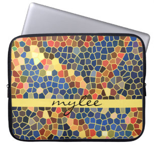 Färgrik mosaik för funky för abstrakt för laptop sleeve