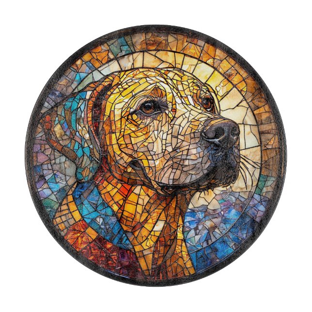 Färgrik mosaik Hund (Framsidan)