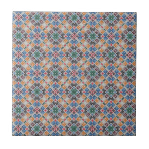 Färgrik mosaik kakel mönster