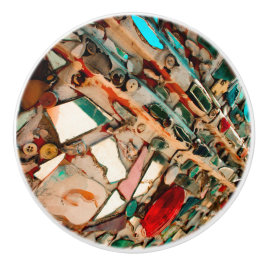 Färgrik mosaikkonst knopp