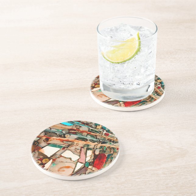 Färgrik mosaikkonst underlägg (Sidan)