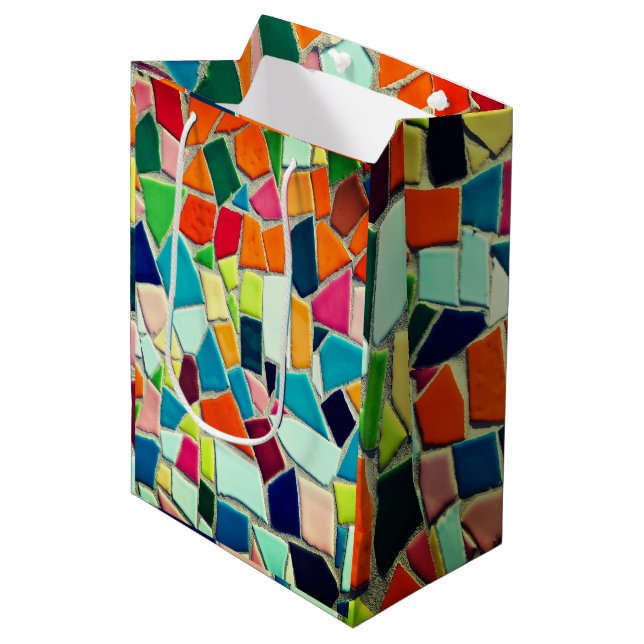 Färgrik mosaikmönster (Framsidan Vinklad)