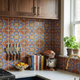 Färgrik mosaikstil keramisk kakel