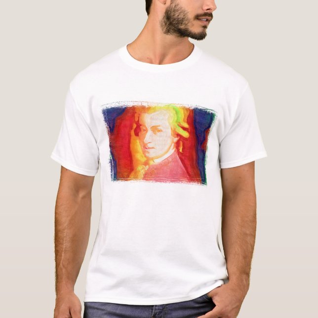 Färgrik Mozart T-tröja Tröja (Framsida)