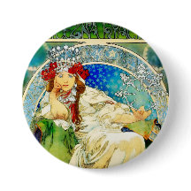 Färgrik Mucha Princess Hyacint