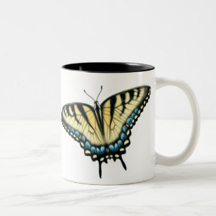 Färgrik mugg för tigerSwallowtail fjäril