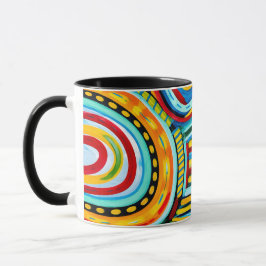 Färgrik muggdesign  mugg