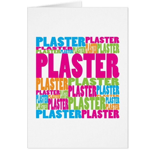 Färgrik murbruk hälsningskort (Framsidan)