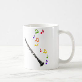 Färgrik musikRighthand för klarinett Kaffemugg