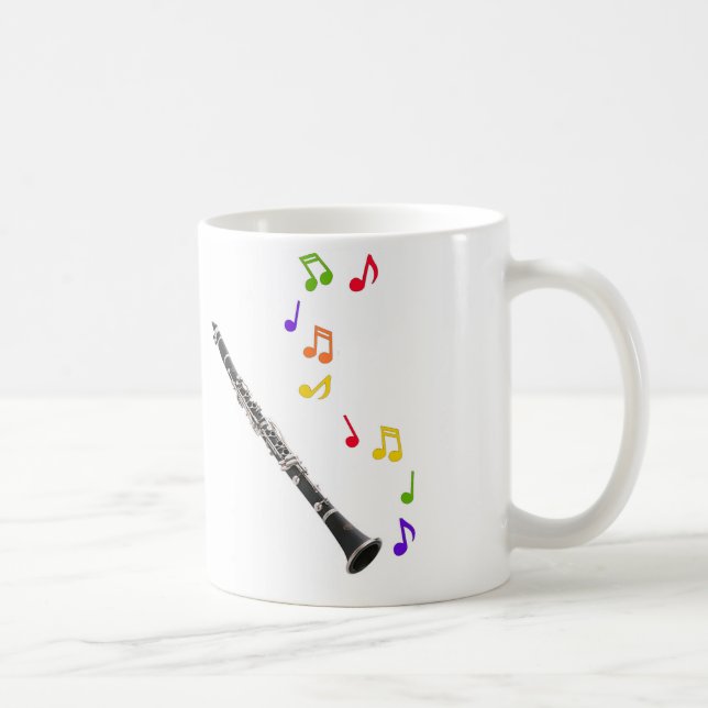 Färgrik musikRighthand för klarinett Kaffemugg (Höger)