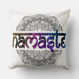 Färgrik Namaste Dekorativ Kuddöversättning Kudde