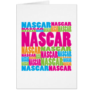 Färgrik NASCAR Hälsningskort