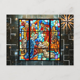 Färgrik Nativity (gör säsongsbetonat eller Helg Vykort