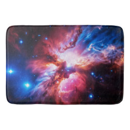 Färgrik nebulosa galax rymd stjärnor kosmos univer badrumsmatta
