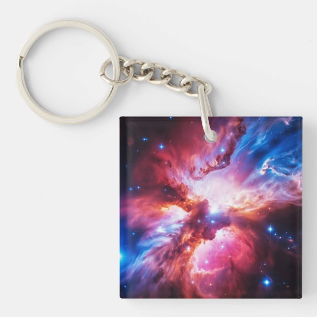 Färgrik nebulosa galax rymdstjärnor kosmos univers (Framsidan)