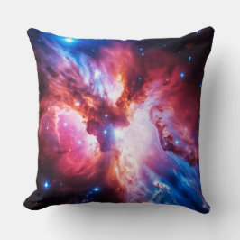 Färgrik nebulosa galax rymdstjärnor kosmos univers kudde