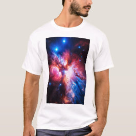 Färgrik nebulosa galax rymdstjärnor kosmos univers t shirt