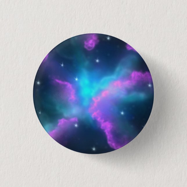 Färgrik nebulosamoln bakgrund knapp (Framsida)