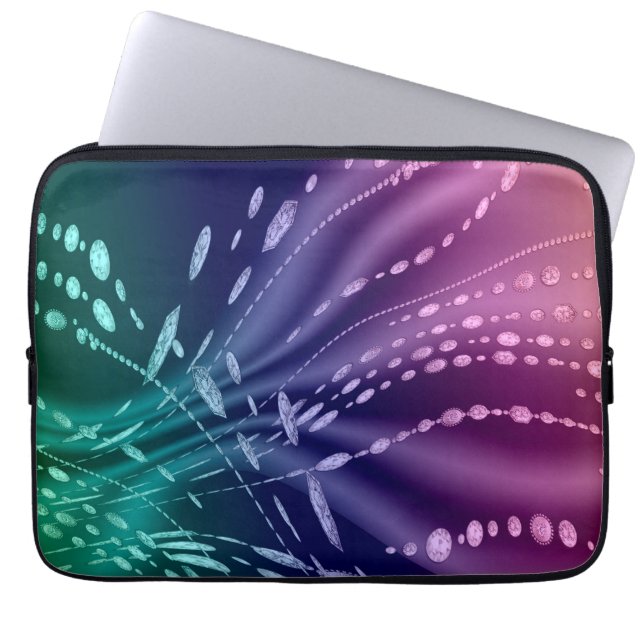 Färgrik Neoprenelaptop sleeve 13 flytta sig mycket (Framsidan)