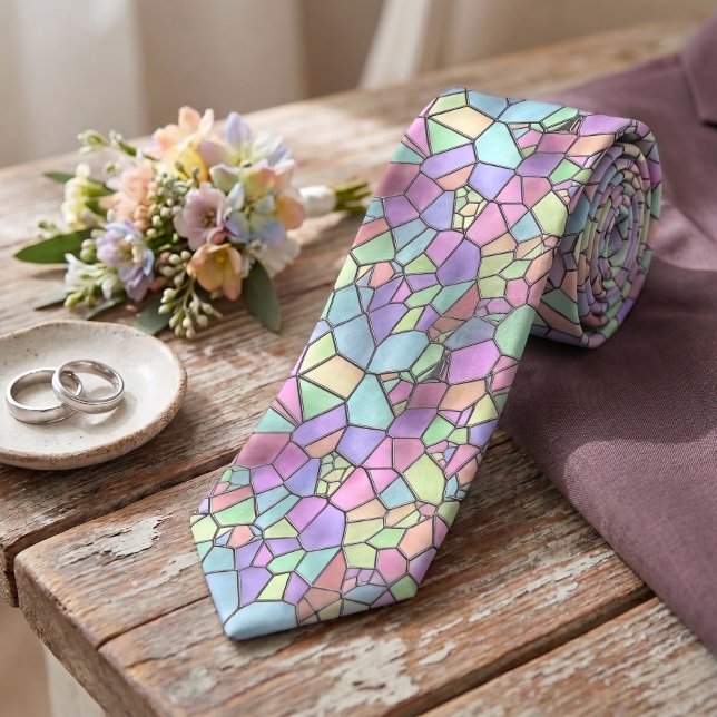Färgrik Nouveau Deco glasmönster Slips (Skapare uppladdad)