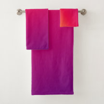 Färgrik ombre-gradient handduk