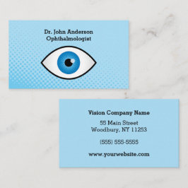 Färgrik Ophthalmologist Visitkort