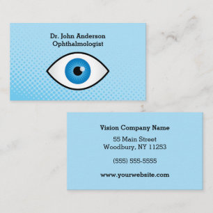 Färgrik Ophthalmologist Visitkort