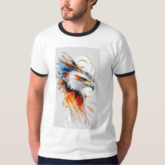 Färgrik Örn Konst Herr Ringar T-Shirt – Arti