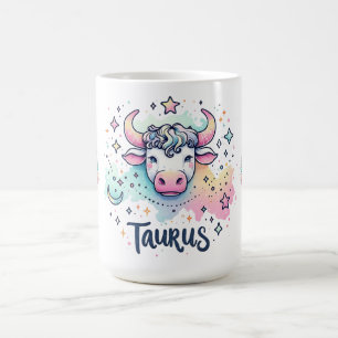 Färgrik Oxe Zodac Astrologi Kaffemugg
