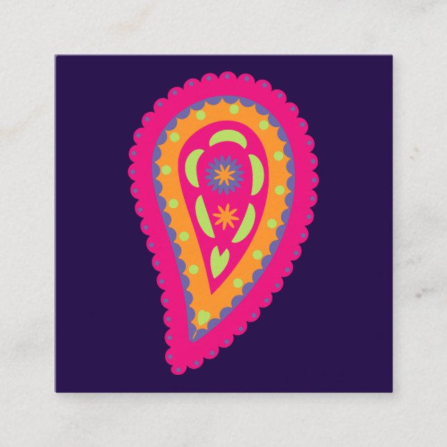 Färgrik Paisley (Framsida)