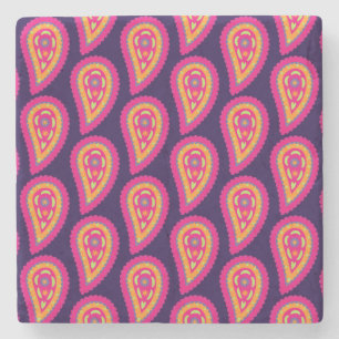 Färgrik Paisley Stenunderlägg