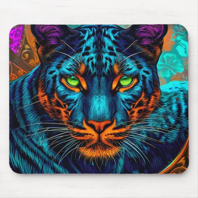 Färgrik Panter Musmatta (Framsidan)