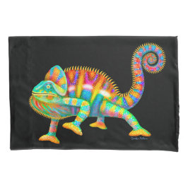 Färgrik panterkameleontPillowcase