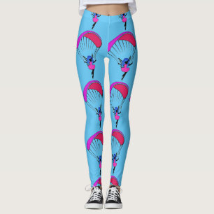 färgrik paraglideskälmskt naturväxendamasker leggings