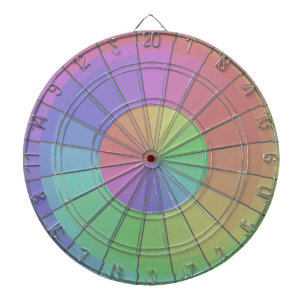 Färgrik pastell för DartboardSpectrumregnbåge Piltavla