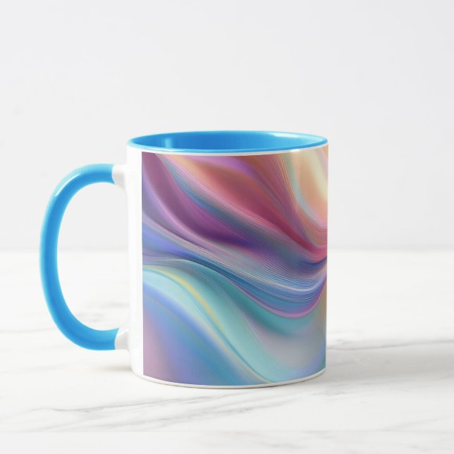 Färgrik Pastell Silke Mugg (Vänster)
