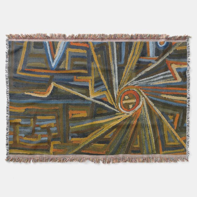 Färgrik Paul Klee Abstrakt Filt (Framsidan)