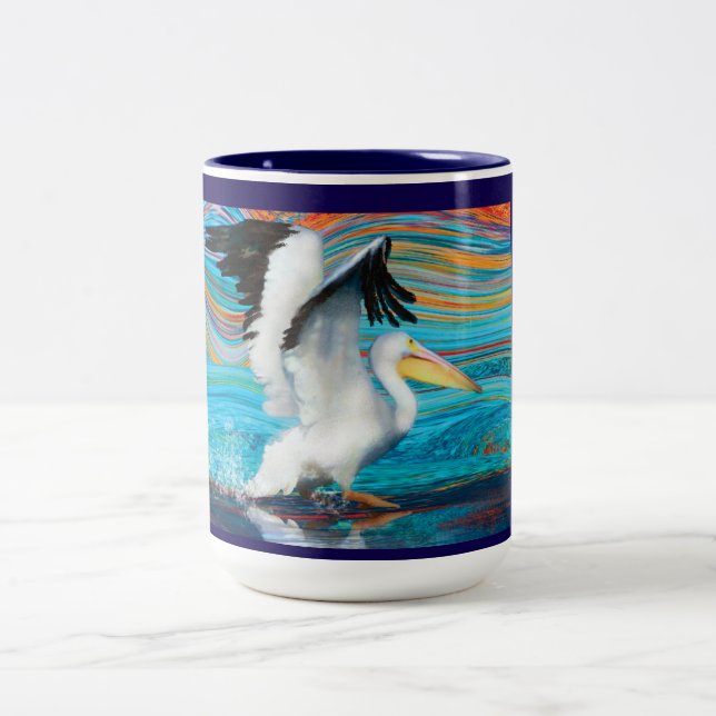 färgrik pelikan 26 mugg (Center)