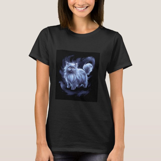 Färgrik persisk katt t shirt (Framsida)
