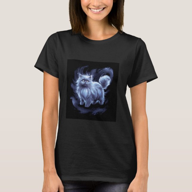 Färgrik persisk katt t shirt (Framsida)