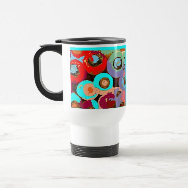 Färgrik personligtravel mug resemugg (Vänster)
