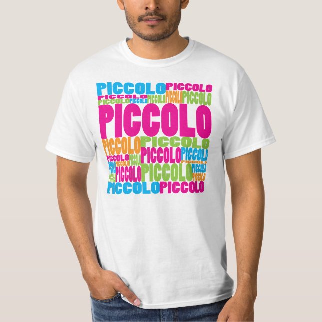 Färgrik Piccolo Tee Shirt (Framsida)