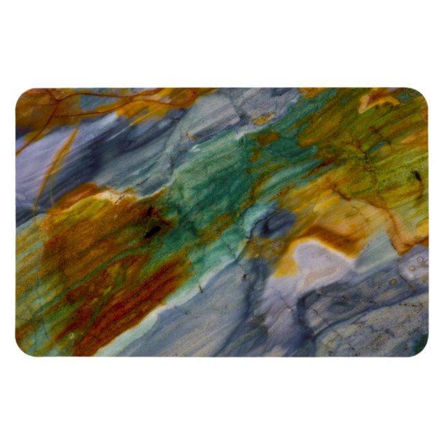 Färgrik Piute-jasper Magnet (Horisontell)