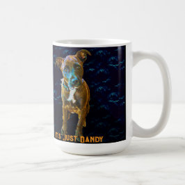 Färgrik Pop Art-porträtt — "It's Just Dandy" Kaffemugg