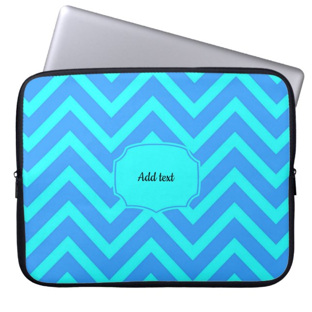 Färgrik populär sicksack-design laptop fodral (Framsidan)